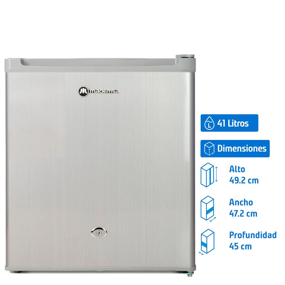 MADEMSA - Minibar 41 Litros Gris Celsius MR 50