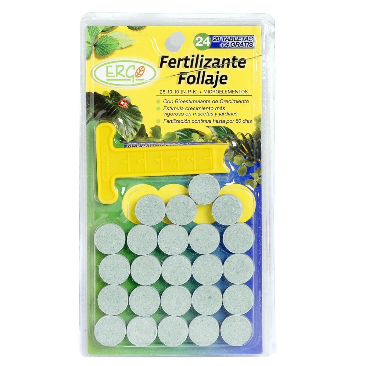 ERGO - Fertilizante para flores 24 unidades pastillas