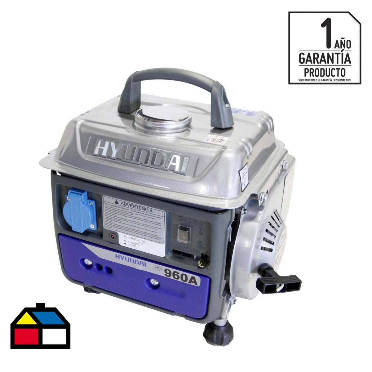 HYUNDAI - Generador Eléctrico a Gasolina Partida Manual 650 W 4.2 l