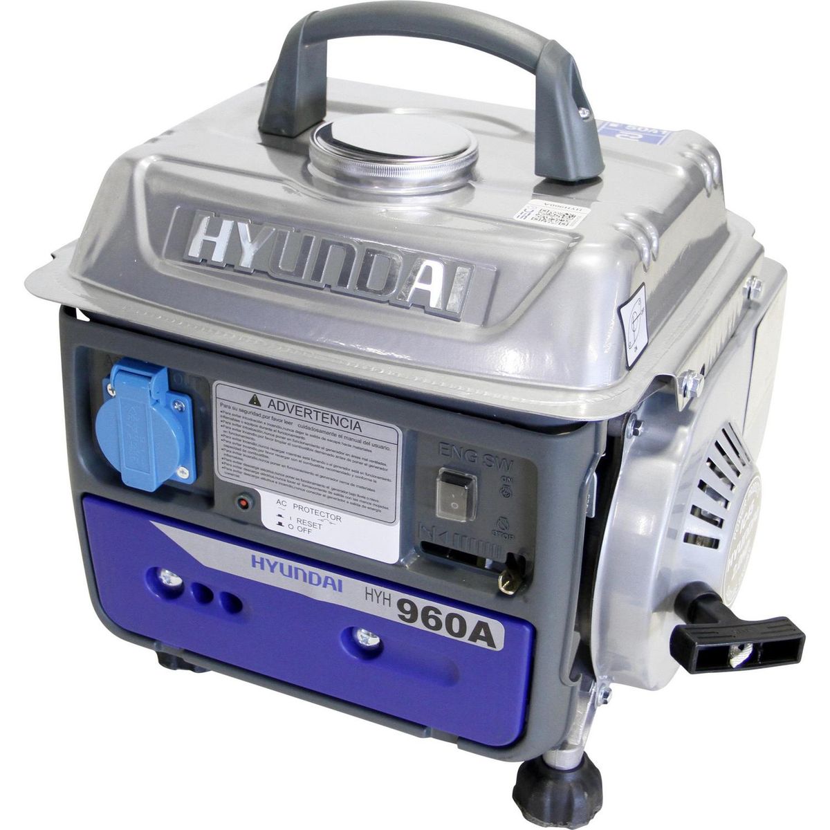 HYUNDAI - Generador Eléctrico a Gasolina Partida Manual 650 W 4.2 l