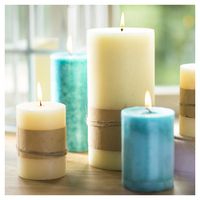 Vela decorativa 7x20 cm turquesa