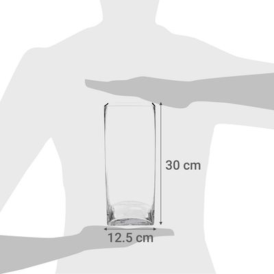 Imagen 2 del producto Florero 30x12x12 cm vidrio Transparente