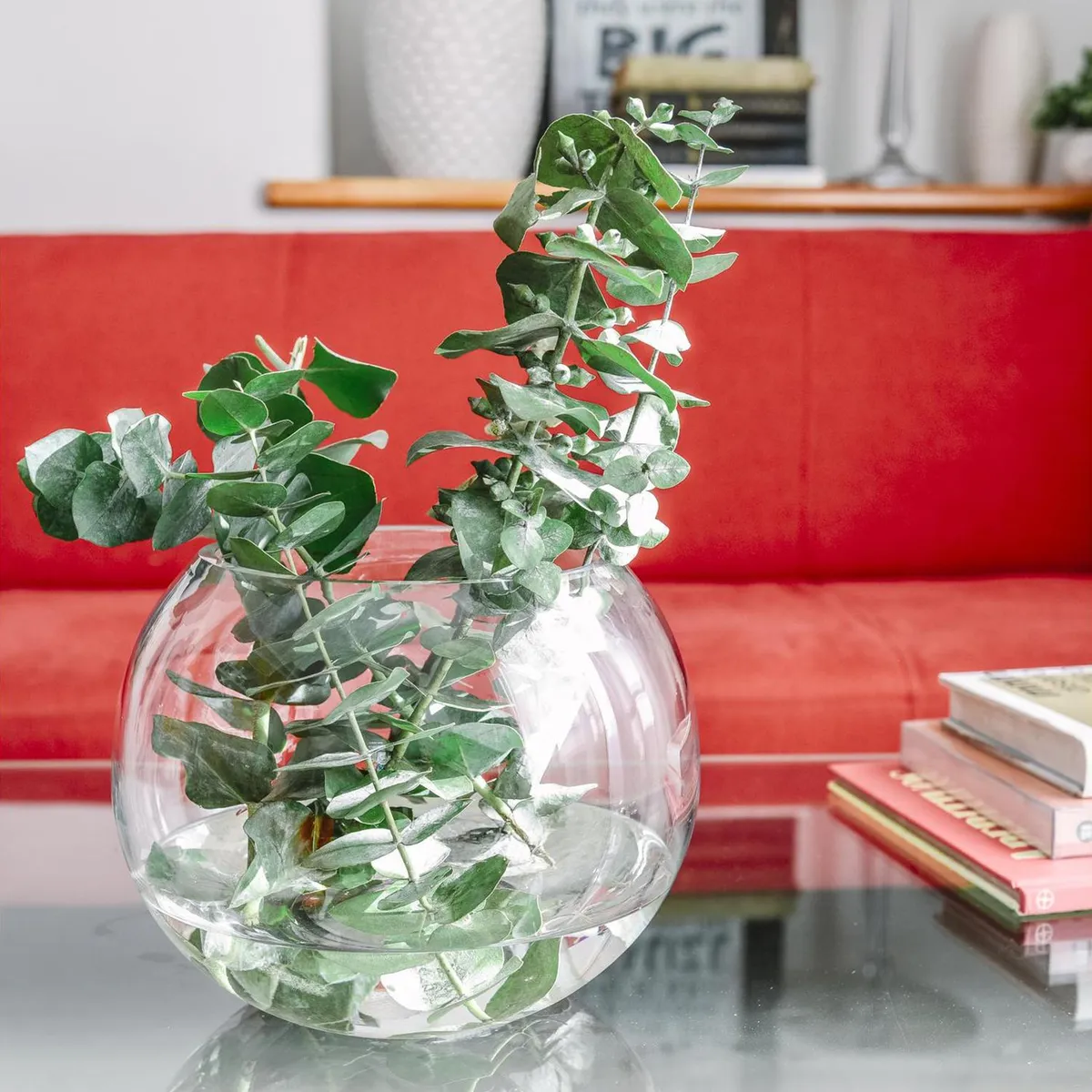 JUST HOME COLLECTION - Florero 19,5x25 cm vidrio transparente