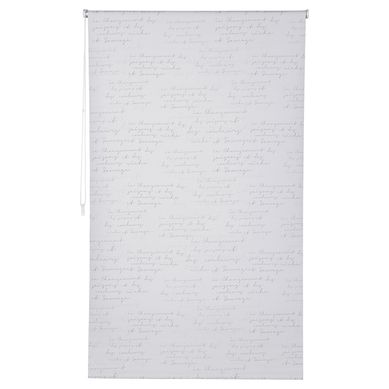 Cortina roller black out Letras blanco