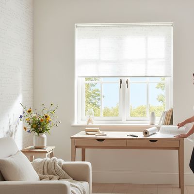 Imagen 2 del producto Cortina Roller Black Out Poliéster Blanco