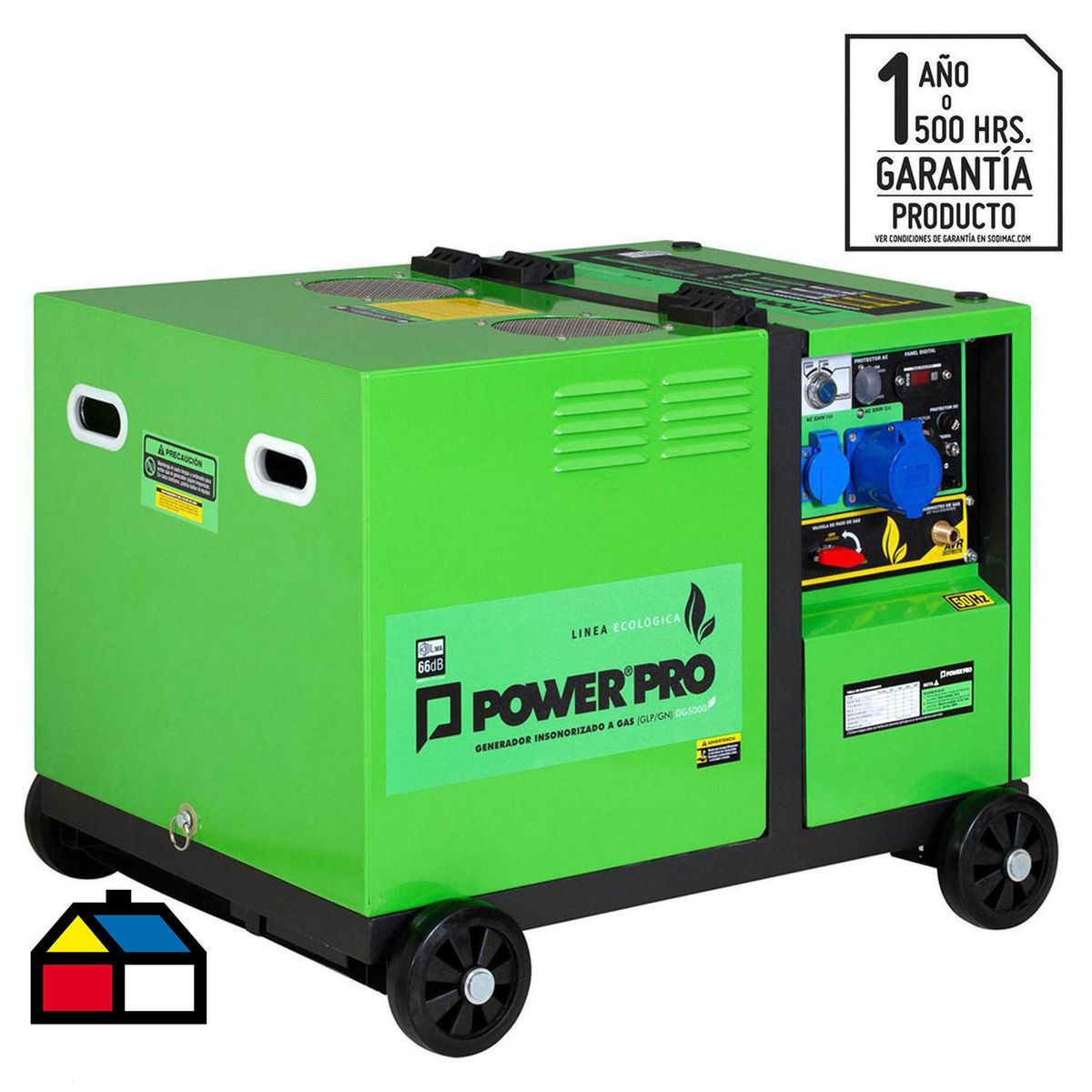 POWER PRO - Generador Eléctrico a Gas Partida Eléctrica 5500 W 15 kg