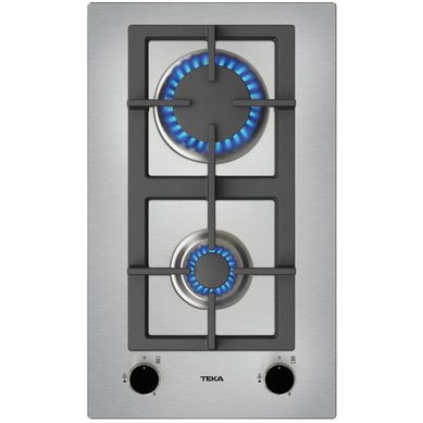 Encimera a gas 2 quemadores inox.