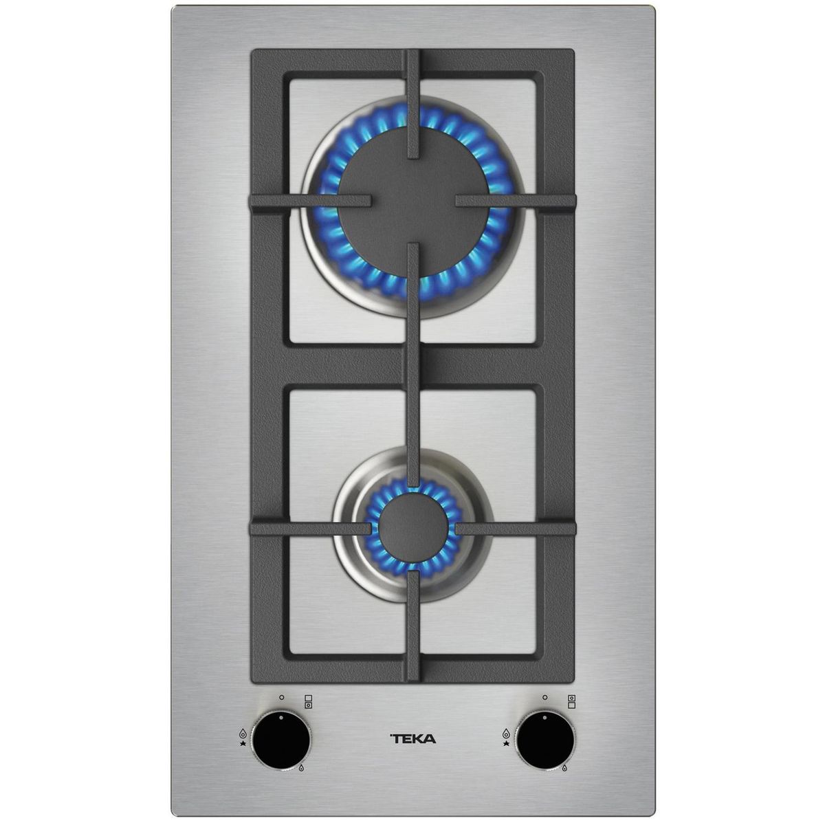 TEKA - Encimera Gas Licuado 2 Platos Inox EFX-30.1 2G AI AL CI