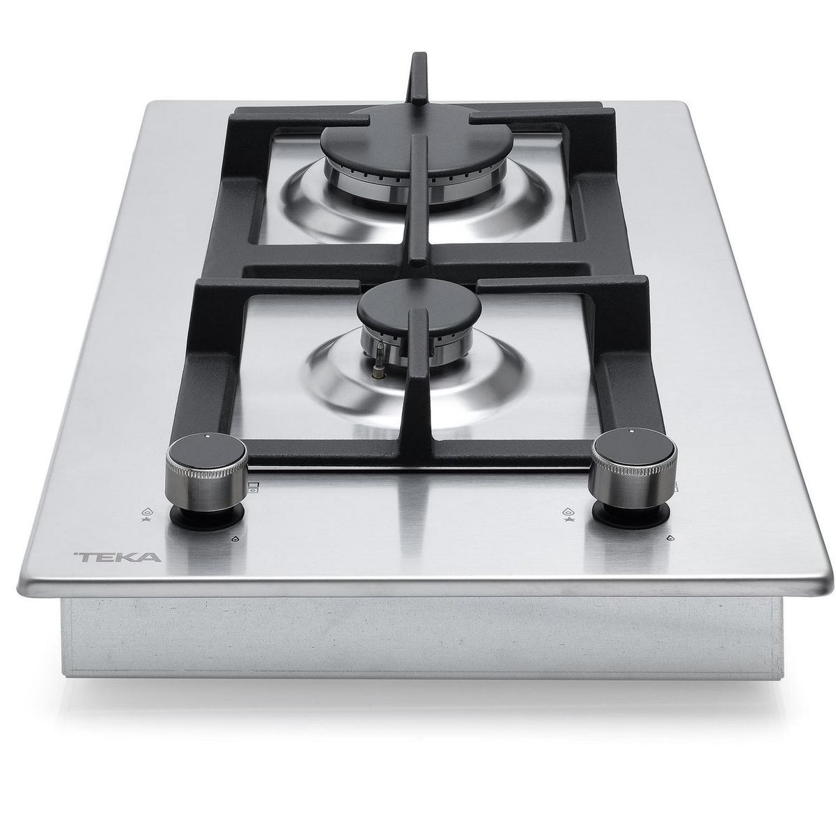 TEKA - Encimera Gas Licuado 2 Platos Inox EFX-30.1 2G AI AL CI