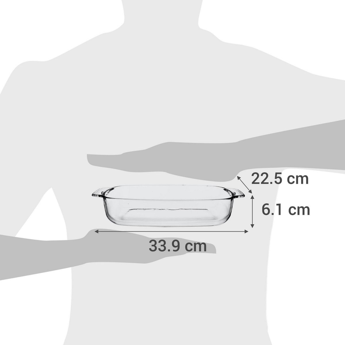 JUST HOME COLLECTION - Asadera Rectangular Templado Just Home Collection 2.9 Litros