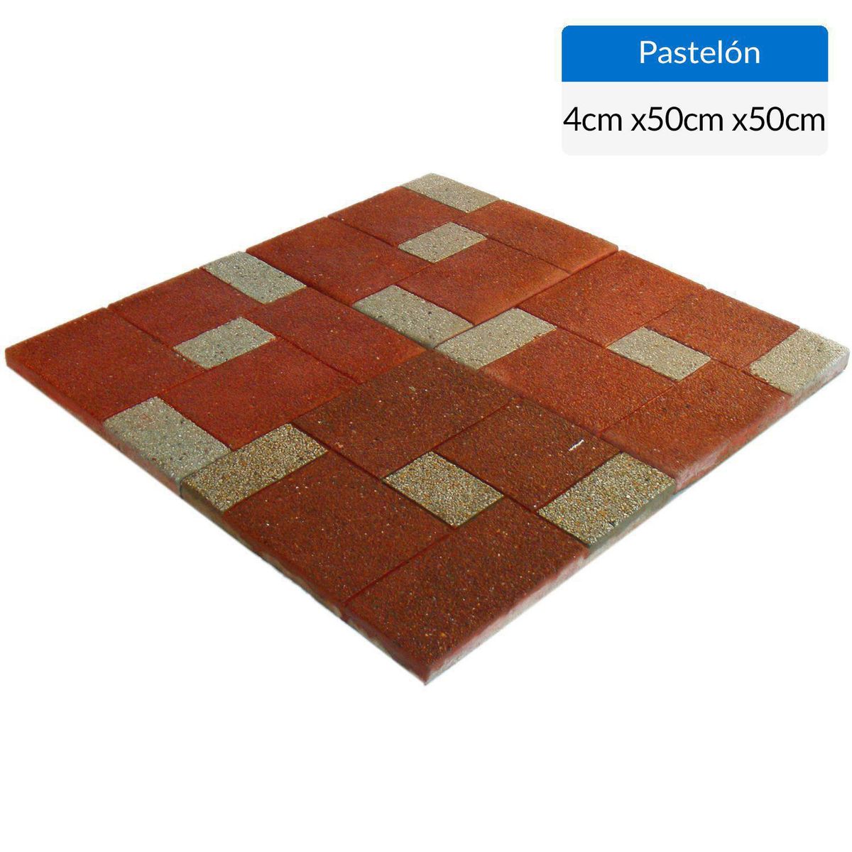 SAN CARLOS - Pallet 50 un Pastelón Parquet rojo 50x50 cm