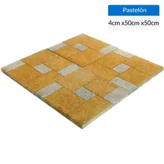 SAN CARLOS - Pallet 50 un Pastelón Parquet amarillo 50x50 cm