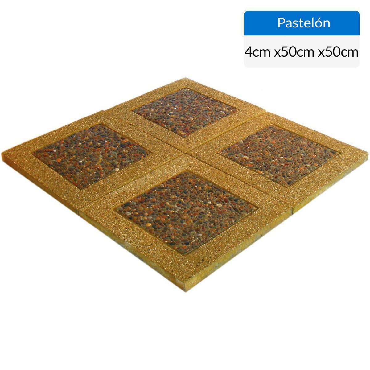 SAN CARLOS - Pallet 50 un Pastelón Pañuelo amarillo 50x50 cm