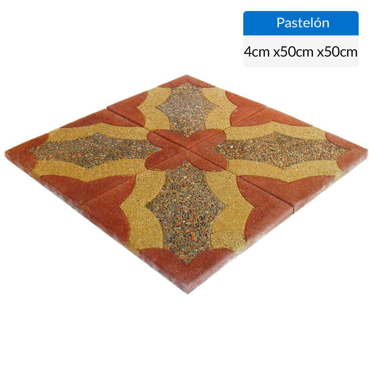 SAN CARLOS - Pallet 50 un Pastelón Flor 50x50 cm