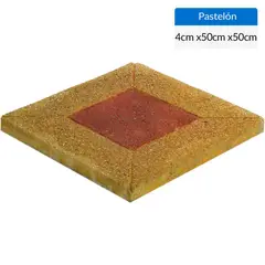SAN CARLOS - Pallet 50 un Pastelón Cuadrado central 50x50 cm