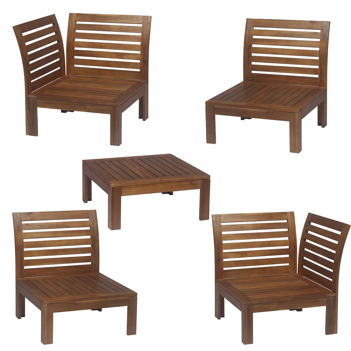  - Combo Juego Seccional Acacia 5 piezas