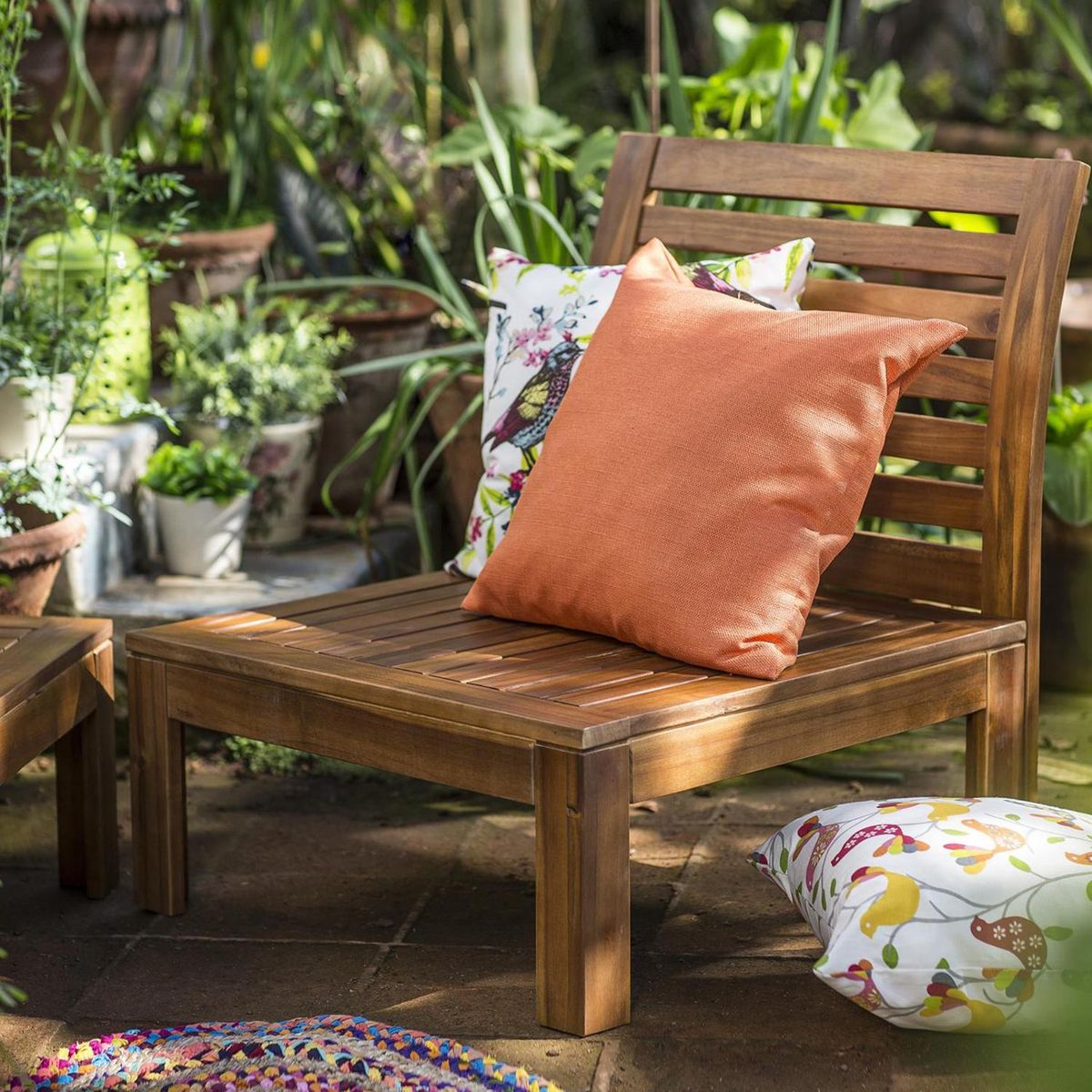 JUST HOME COLLECTION - Sillón terraza Acacia café Natural