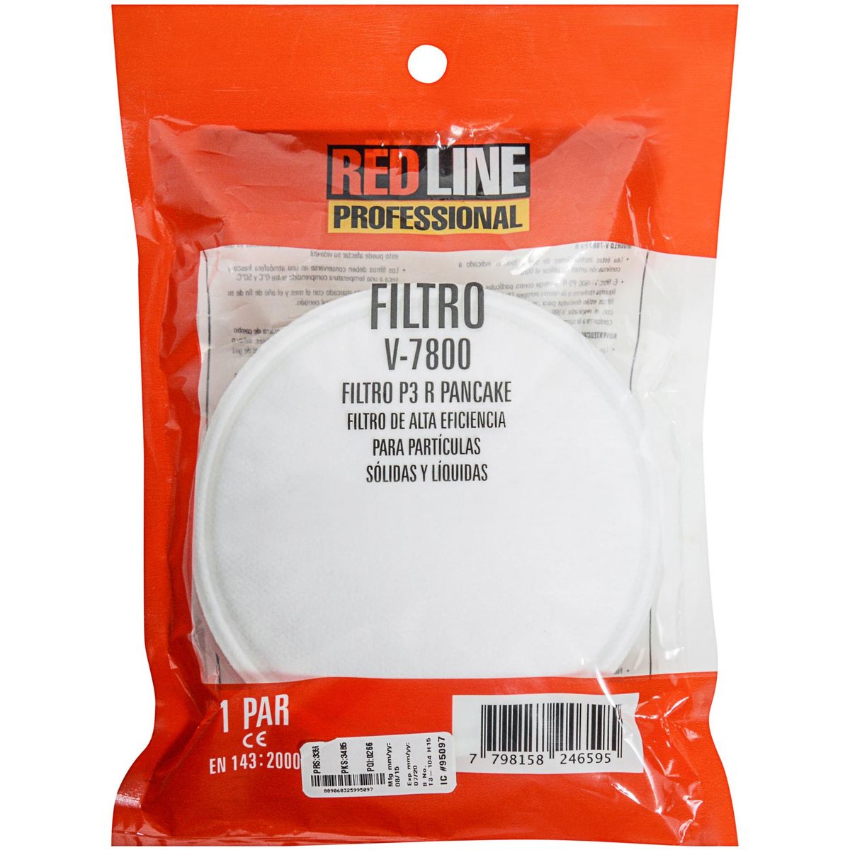 REDLINE - Repuestos filtro para partículas pancake un par