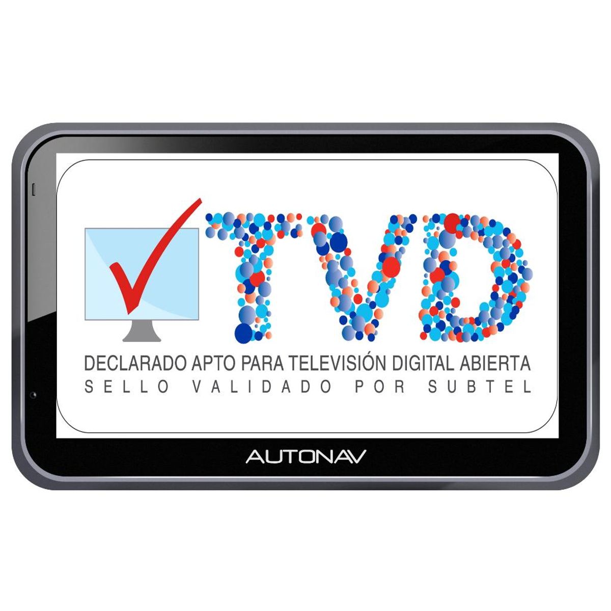 AUTONAV - Gps Con Tv Digital 5" Usb Negro