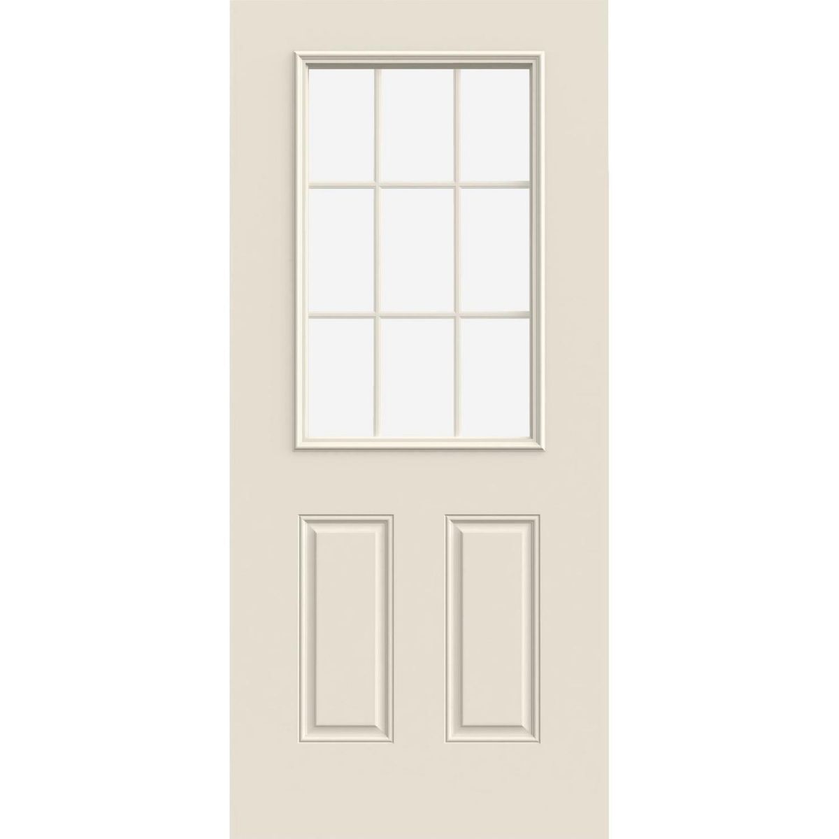Puerta Medio Cuerpo Acero Vidrio Termopanel Blanco, marca HOLZTEK - Foto Principal