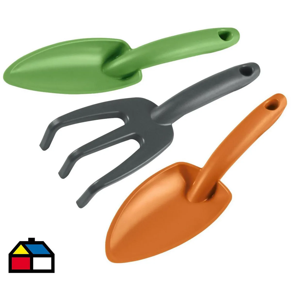 TRAMONTINA - Kit de herramientas de jardín 3 piezas verde