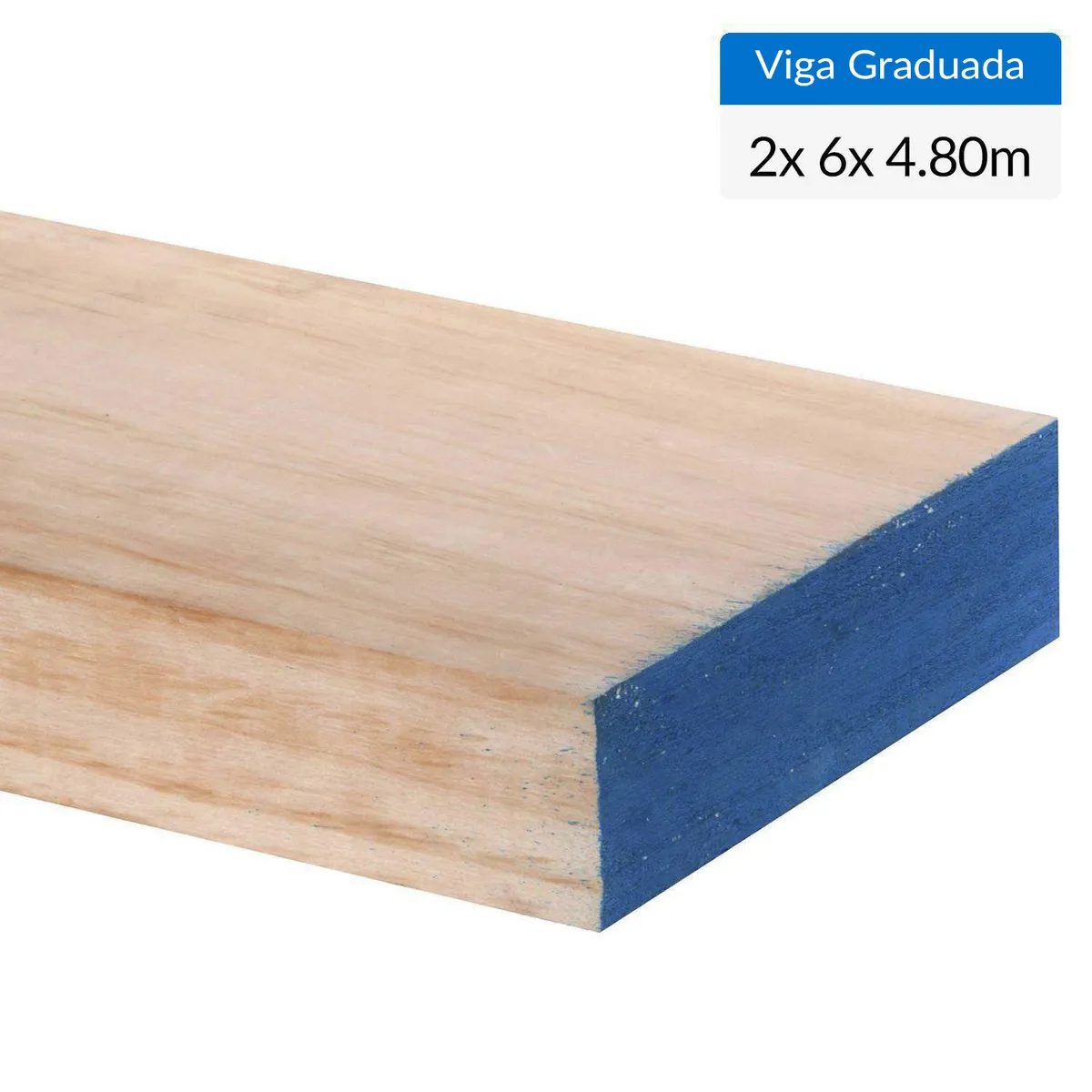 GENERICO - Viga Graduada de pino 2 x 6 x 4,8 m