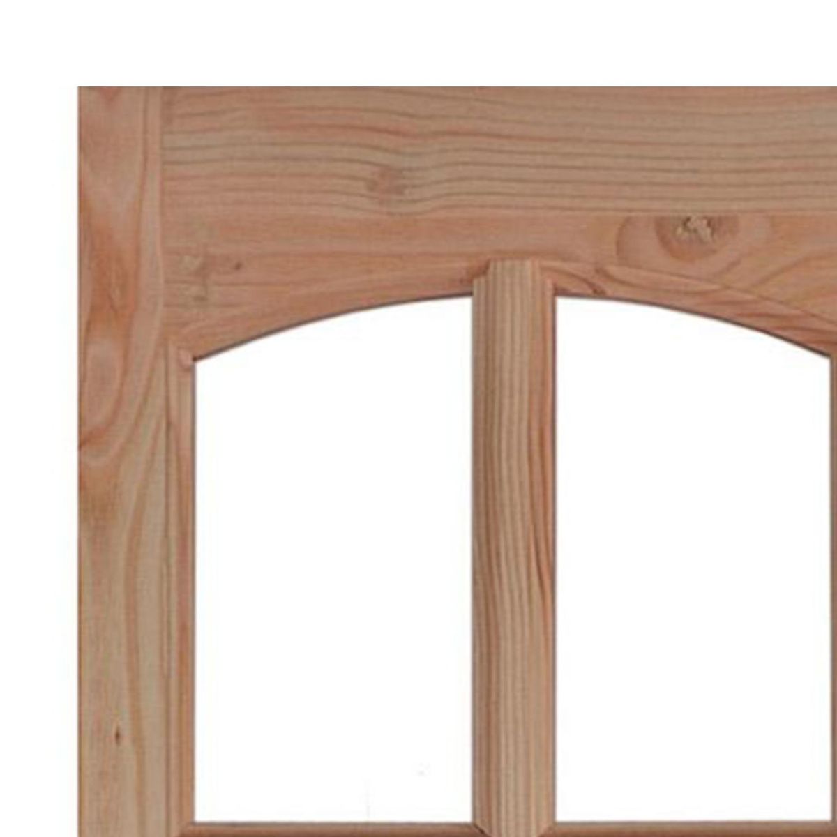 HOLZTEK - Mampara Madera pino oregón 50x200 cm 10 vidrios Natural