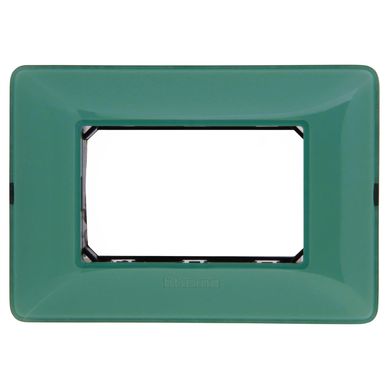 Placa 3 mdulos con soporte Verde