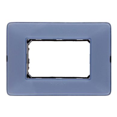 Placa 3 mdulos con soporte Turquesa