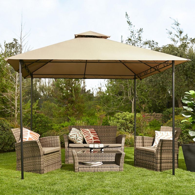 JUST HOME COLLECTION - Toldo Pérgola Taupe Poliéster 295x295x270 cm