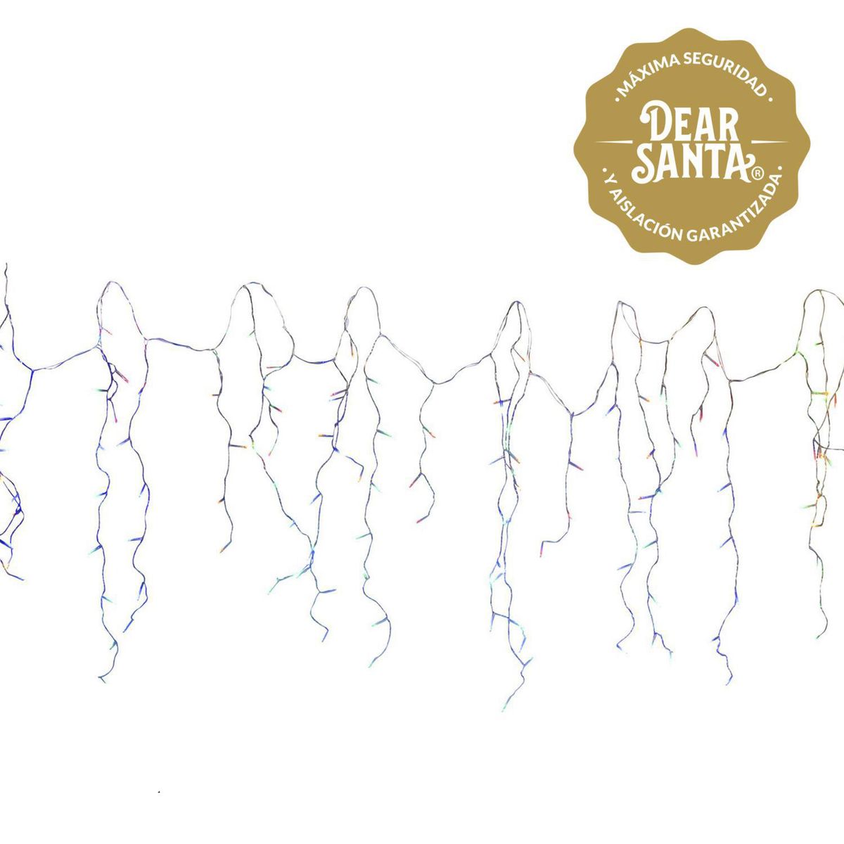 DEAR SANTA - Juego 100 luces led minirice colores