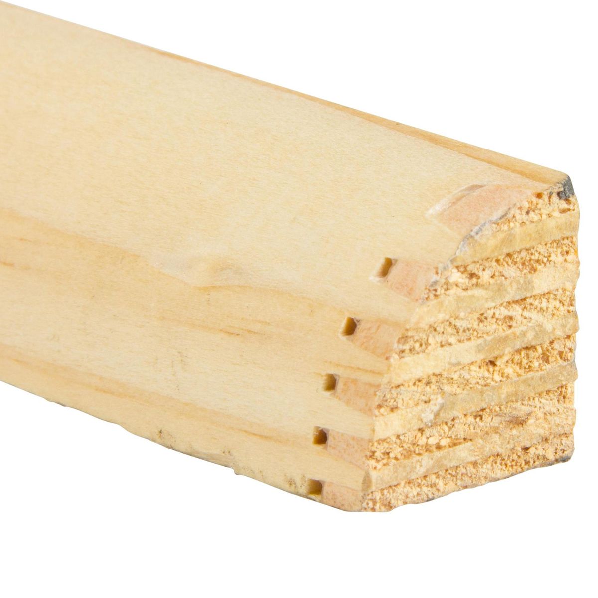 MULTIMARCA - Moldura 1/4 Rodón Pino Finger Natural 20 mm 2x240 cm