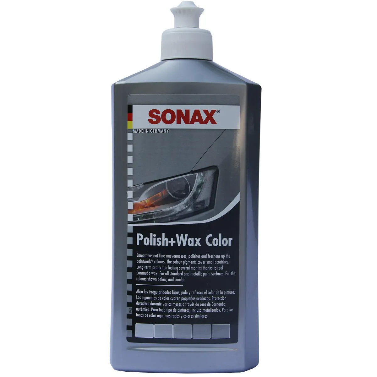 SONAX - Cera Abrillantadora Sonax Polish & Wax 500 ml para Pulido Automotriz