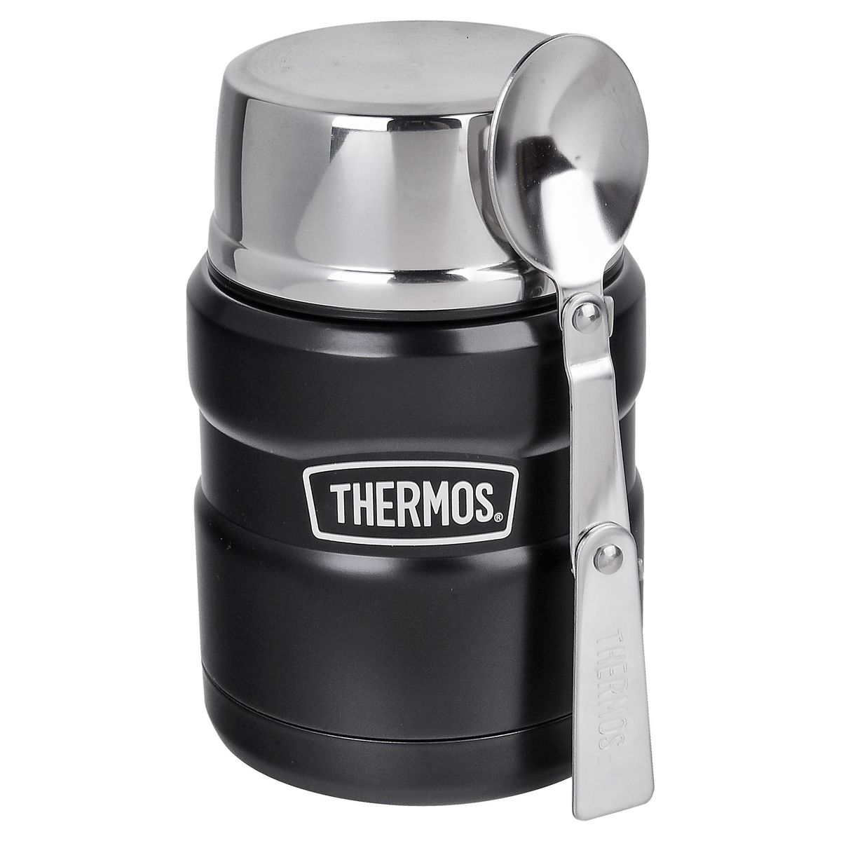 THERMOS - Termo para Comida 470 ml Negro/ Plateado