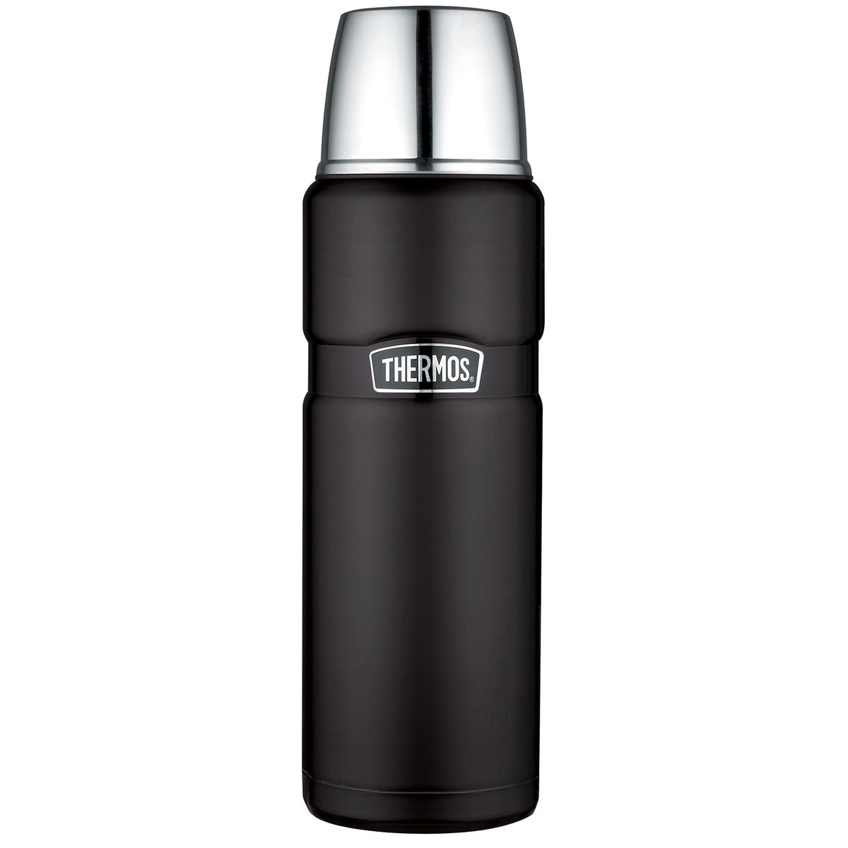 THERMOS - Termo para Agua 470 ml Negro/ Plateado