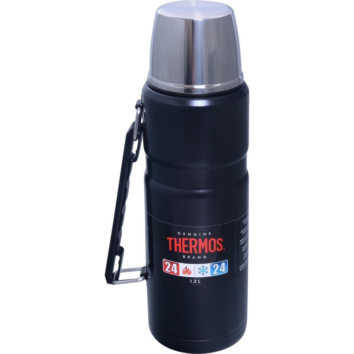 THERMOS - Termo para Agua 1.2 l Negro/ Plateado