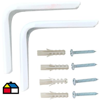 Set de escuadras dobles 8 cm Blanco