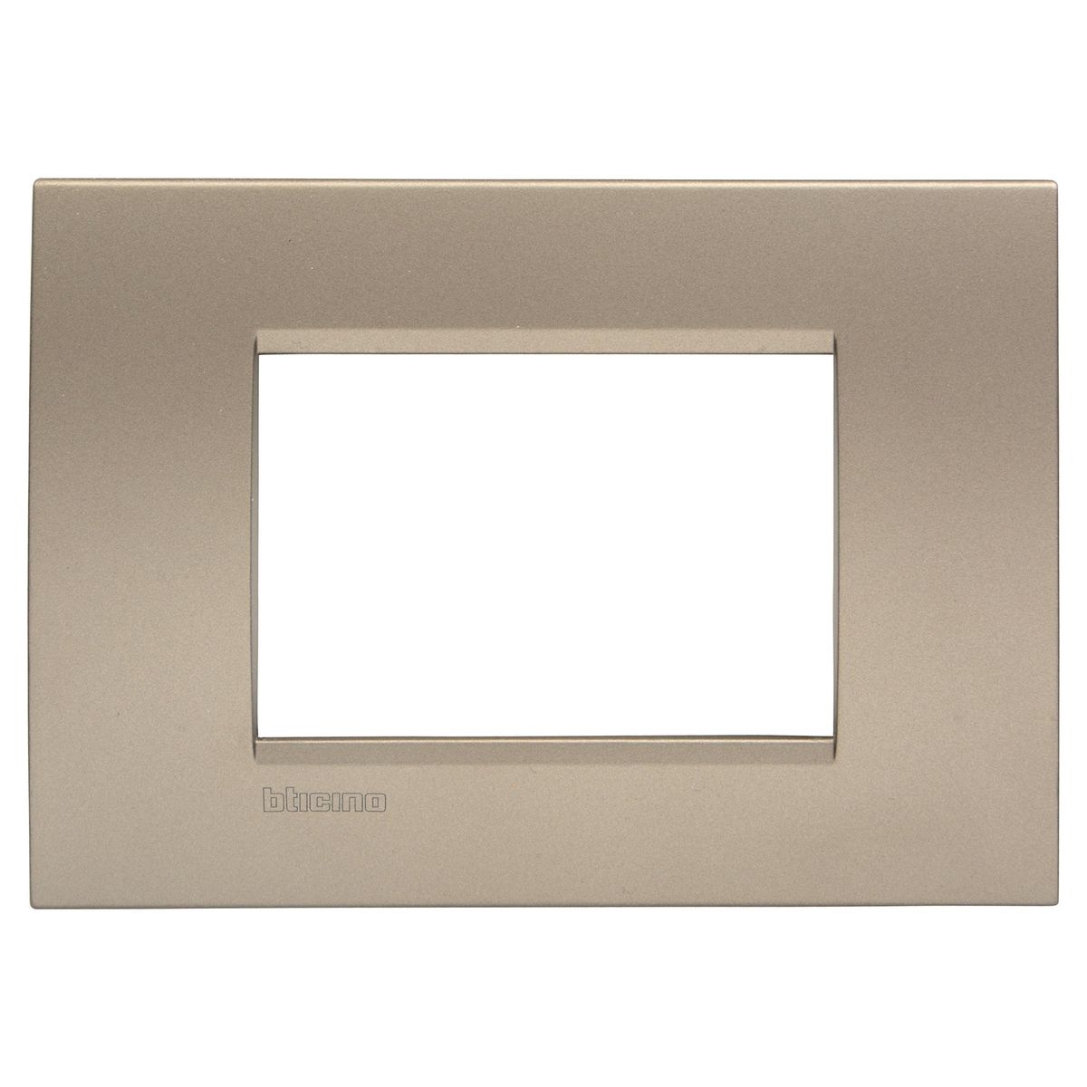BTICINO - Placa Rectangular 3 Módulos Square