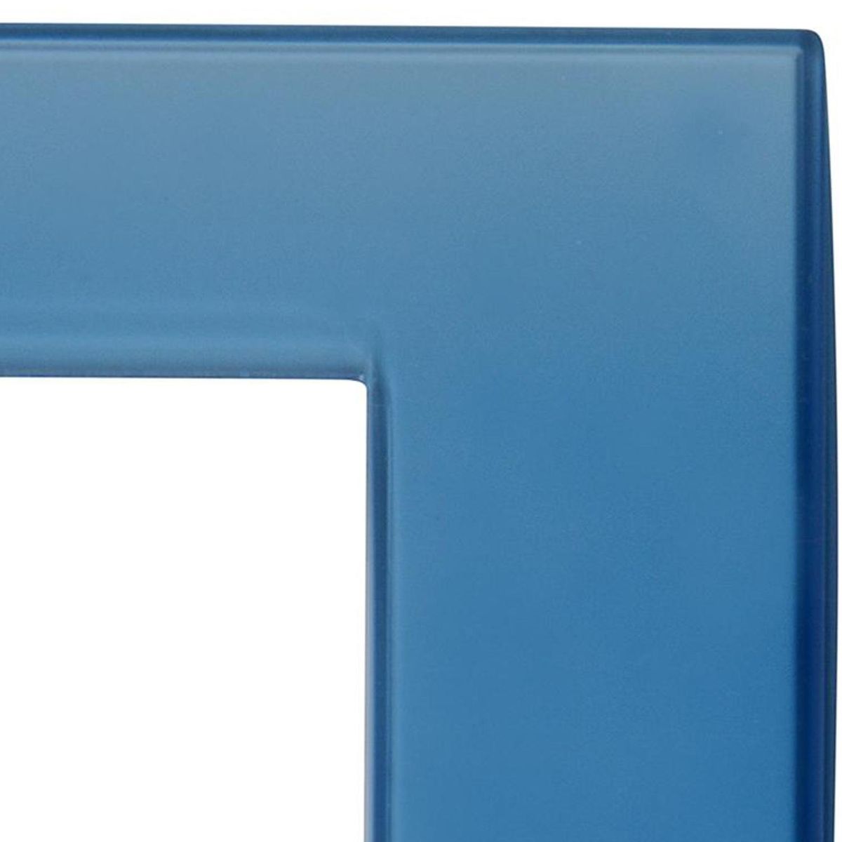 BTICINO - Placa rectangular 3 módulos azul