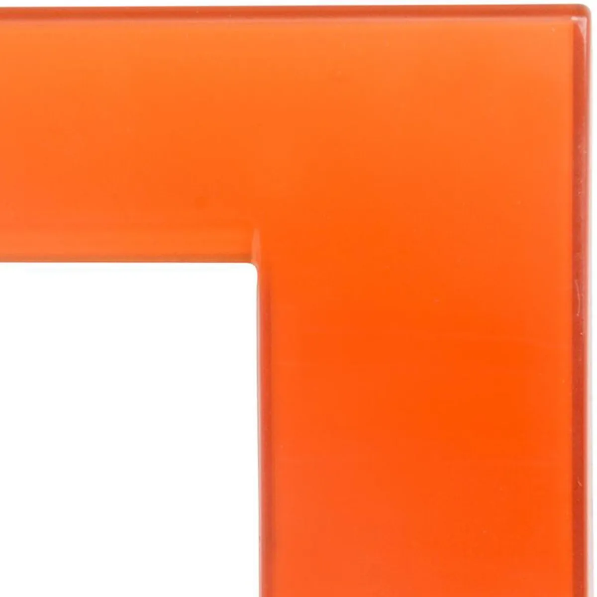 BTICINO - Placa Rectangular 3 Módulos Naranjo