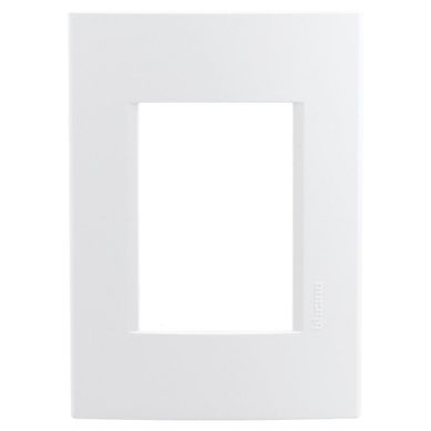 Placa rectangular 3 mdulos blanco
