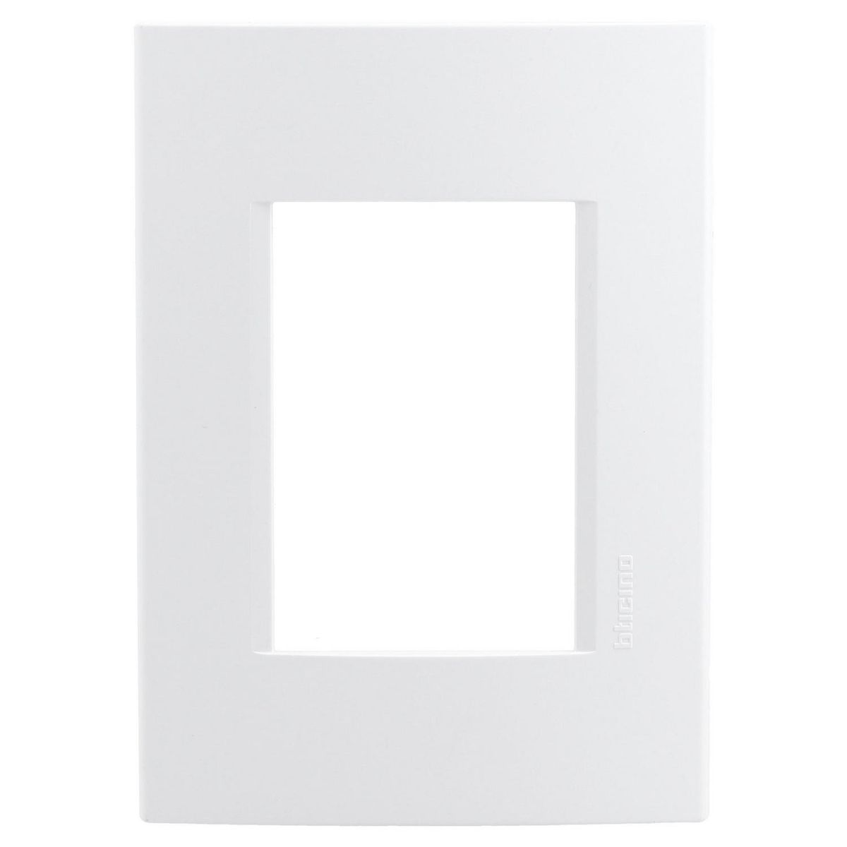 BTICINO - Placa Rectangular 3 Módulos Blanco
