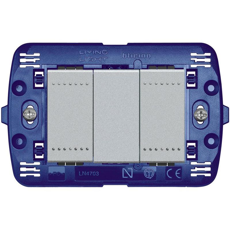BTICINO - Interruptor doble semi armado 16 A Tech