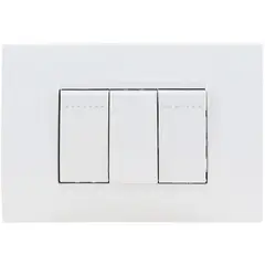 BTICINO - Interruptor doble (9/12) 16 A semi armado Blanco