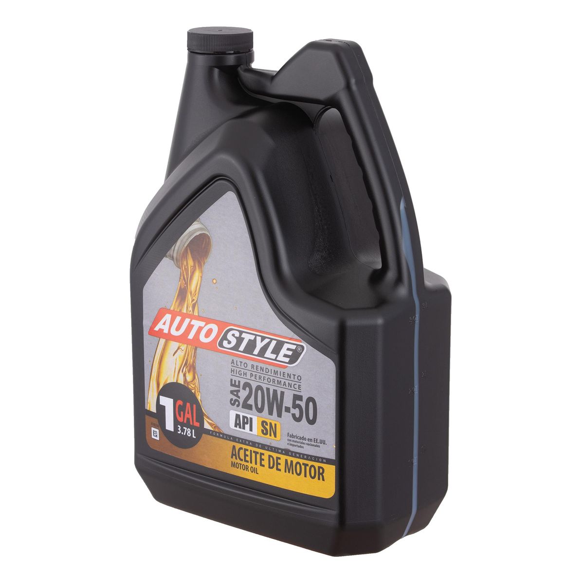AUTOSTYLE - Lubricante Autostyle 20w-50 Sn para Motor 3.78 Litros