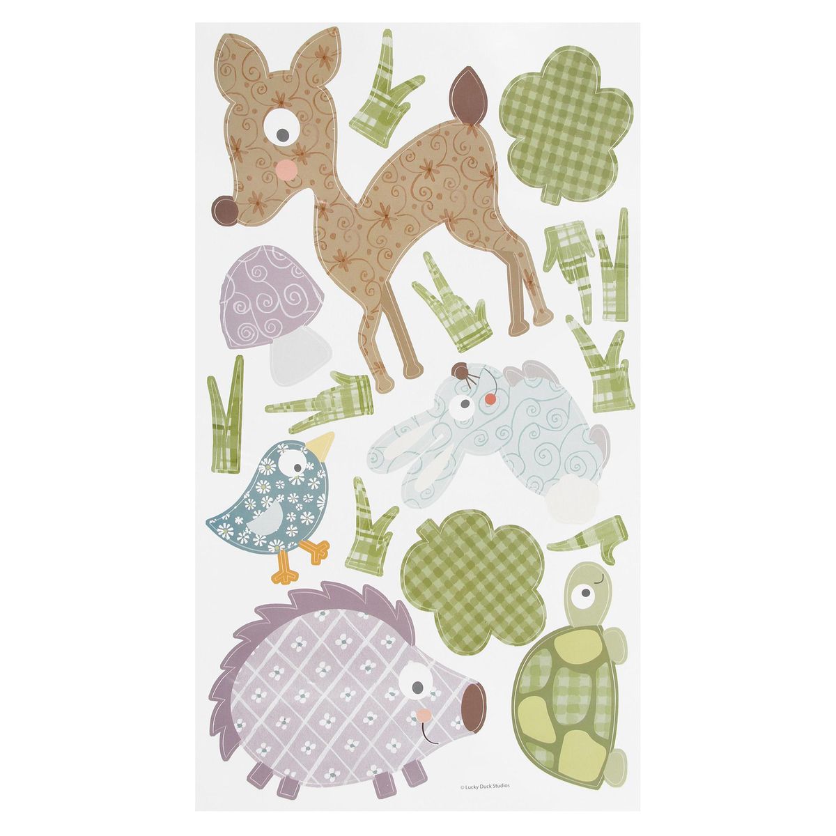 ROOMMATES - Sticker decorativo animales del bosque 89 unidades