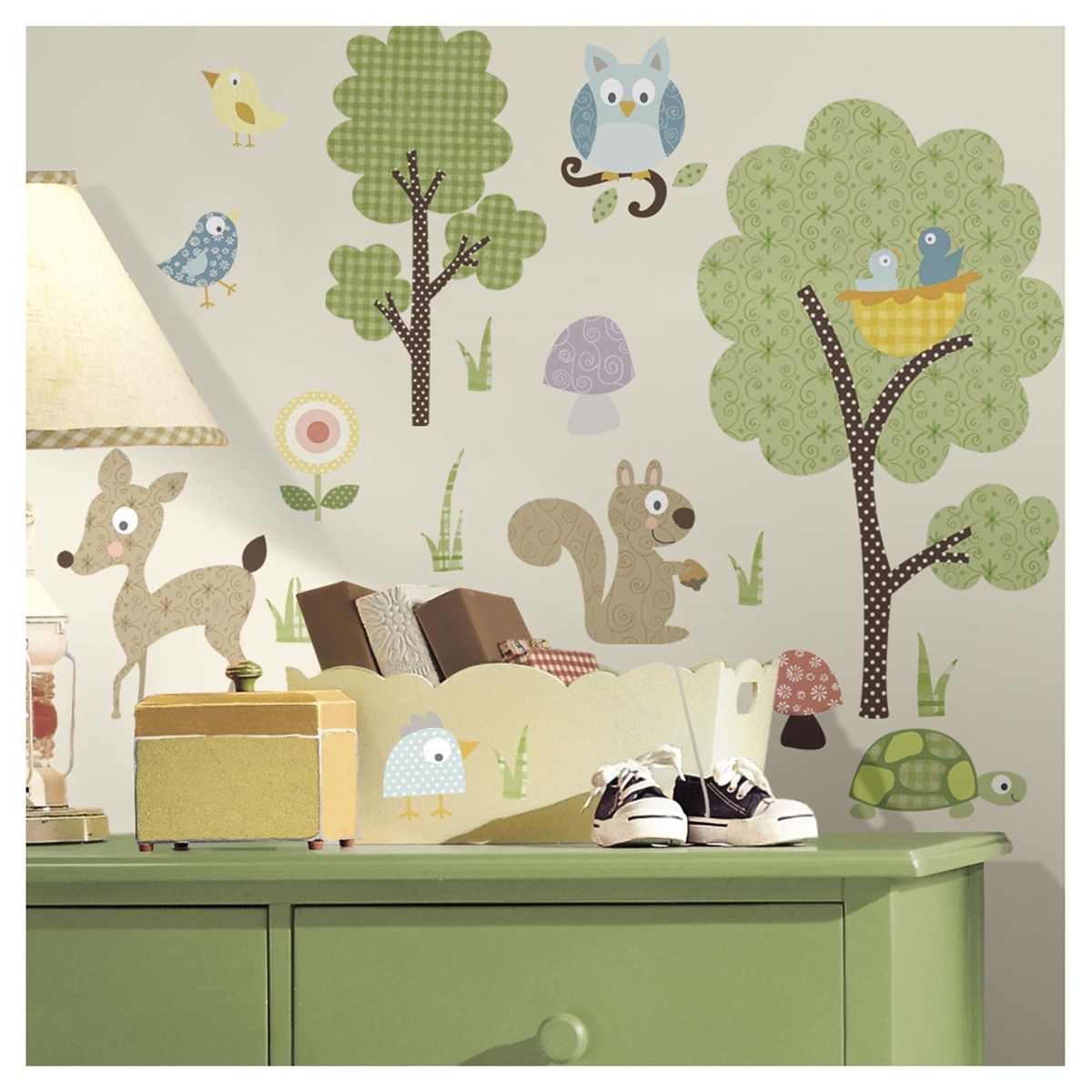 ROOMMATES - Sticker decorativo animales del bosque 89 unidades