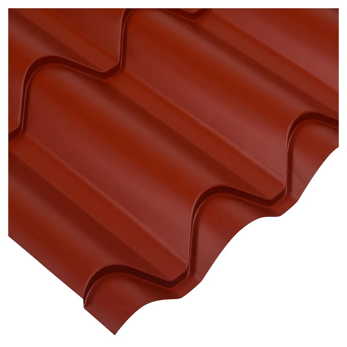 INSTAPANEL - Teja Continua Acero 1.06x2 m 0.4 mm Terracota