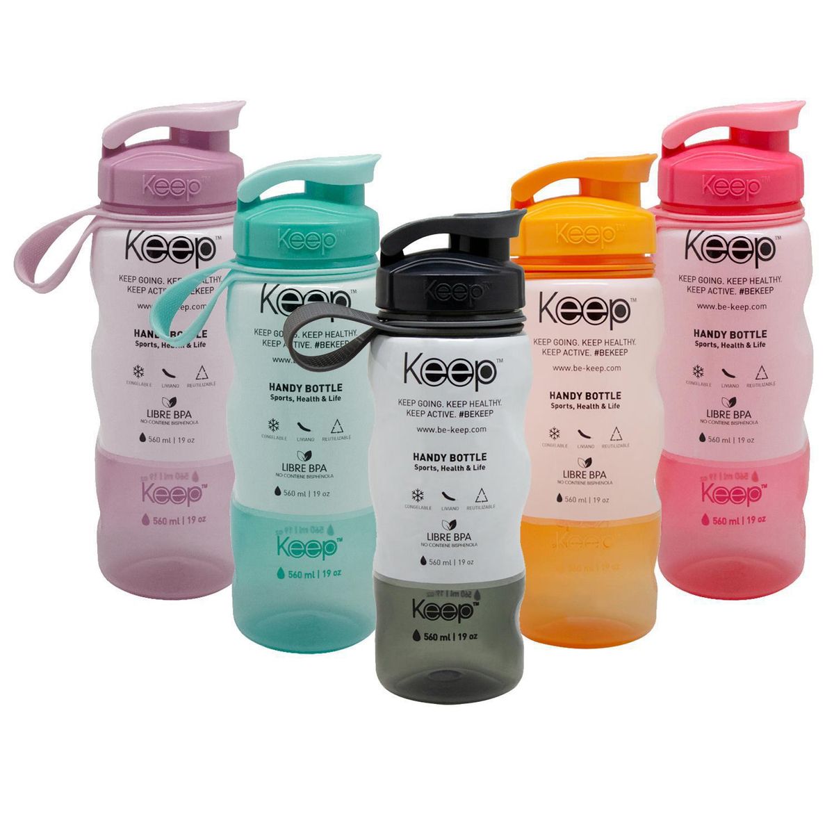 KEEP - Botella Tritan 560 ml Variados