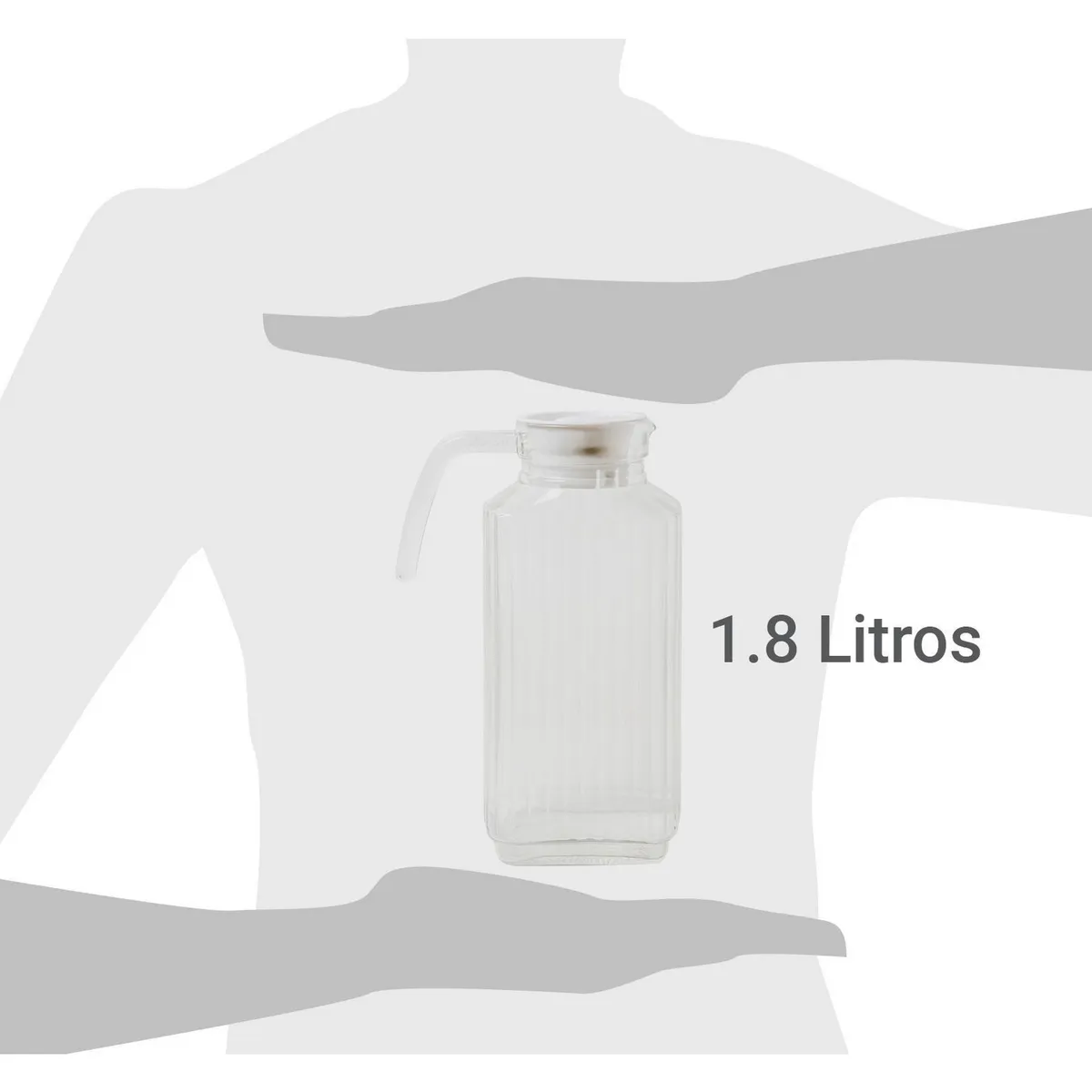JUST HOME COLLECTION - Jarro vidrio 1,8 l Transparente